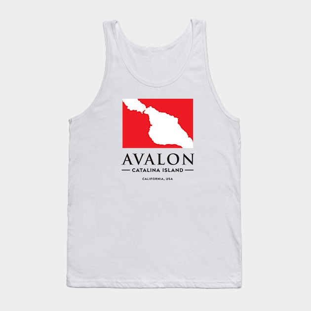 Diver Down Avalon Catalina Tank Top by Retron